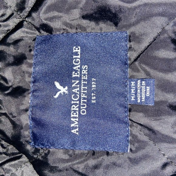 NWOT! American Eagle - Black Bomber Jacket - Picture 3 of 3